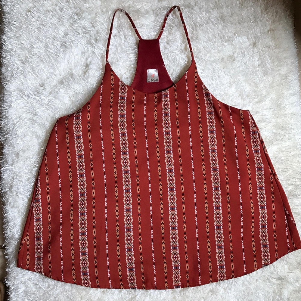 Red Orange Tank Top